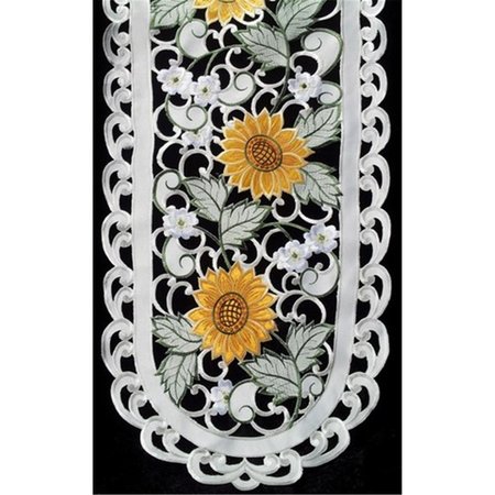 PROCOOKER H8710-E Sunflower Oblong Table Cloth, 52 x 71 in. PR2649775